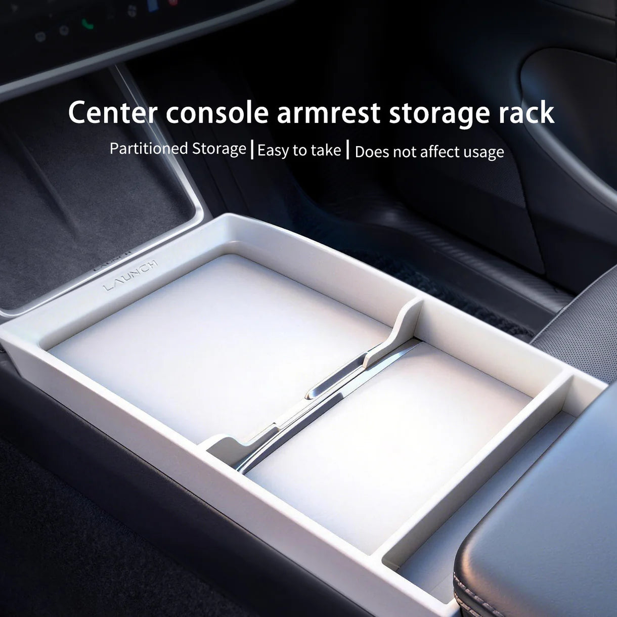 Tesla Model Y Juniper & Model 3 Highland Center Console Organizer Tray, TPE Non-Slip – RidgeMod