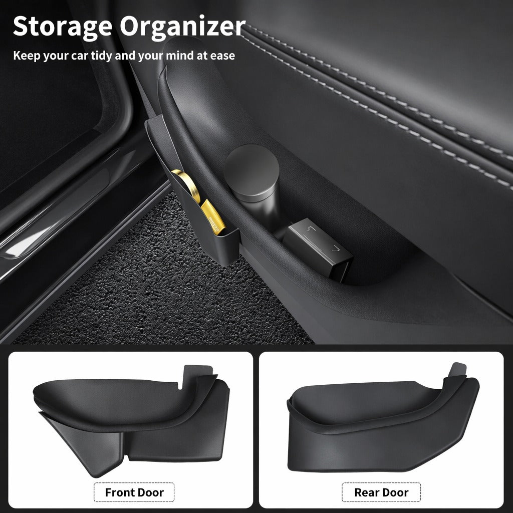 Full-coverage door storage box/organizer for Tesla Model Y Juniper/Model YL