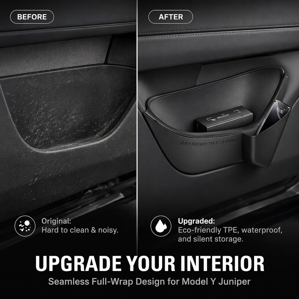 Full-coverage door storage box/organizer for Tesla Model Y Juniper/Model YL