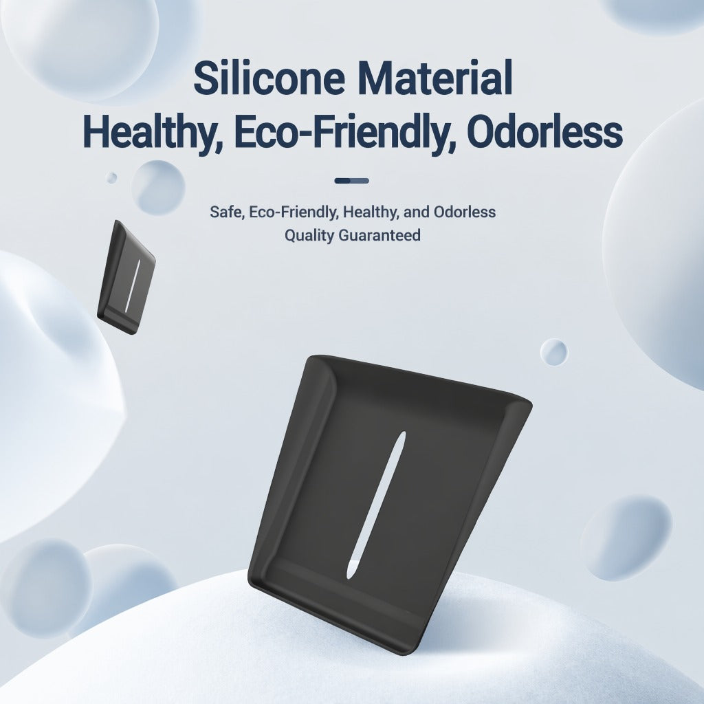 Non-slip wireless charging mat for Tesla Model YL center console; made of silicone, easy to clean.