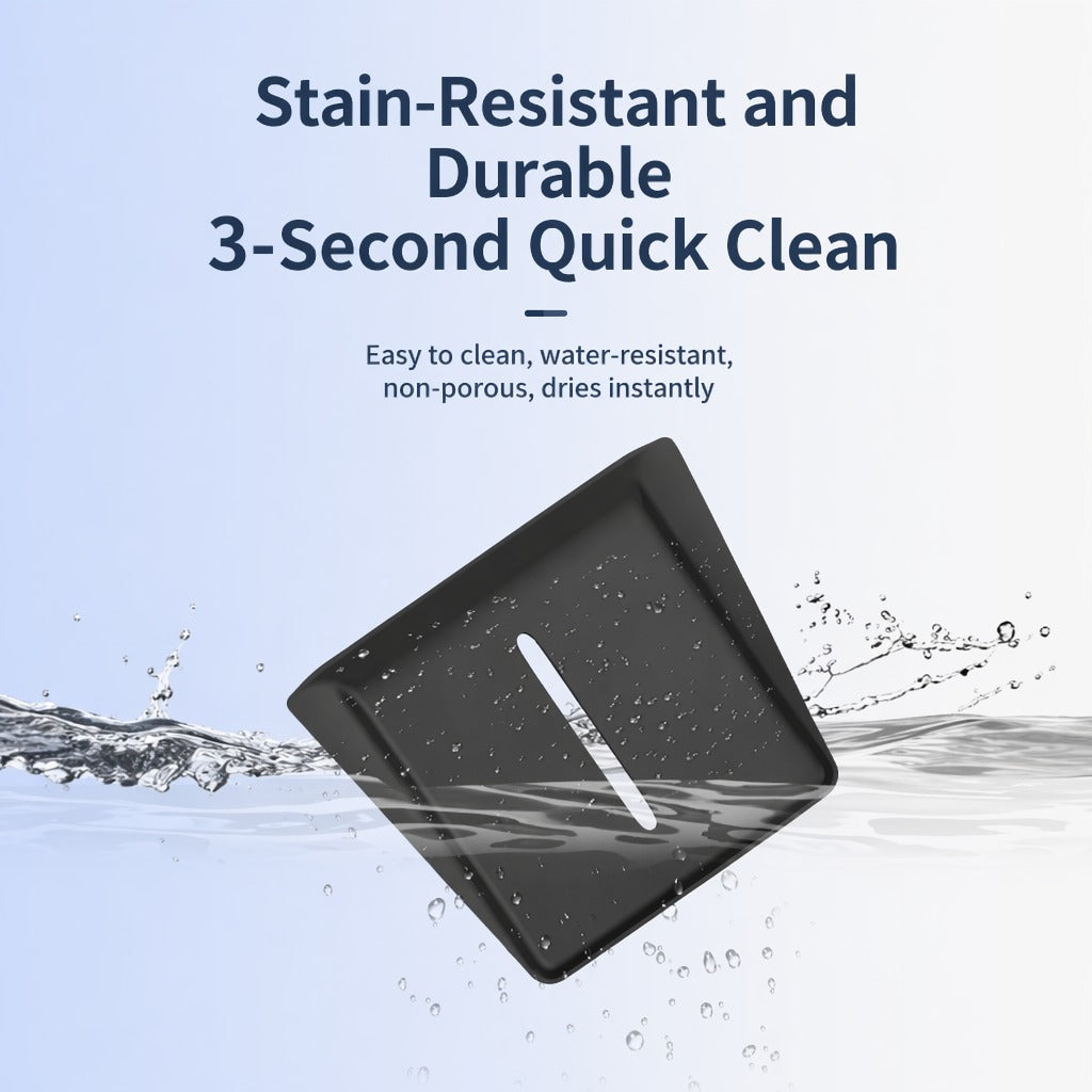 Non-slip wireless charging mat for Tesla Model YL center console; made of silicone, easy to clean.