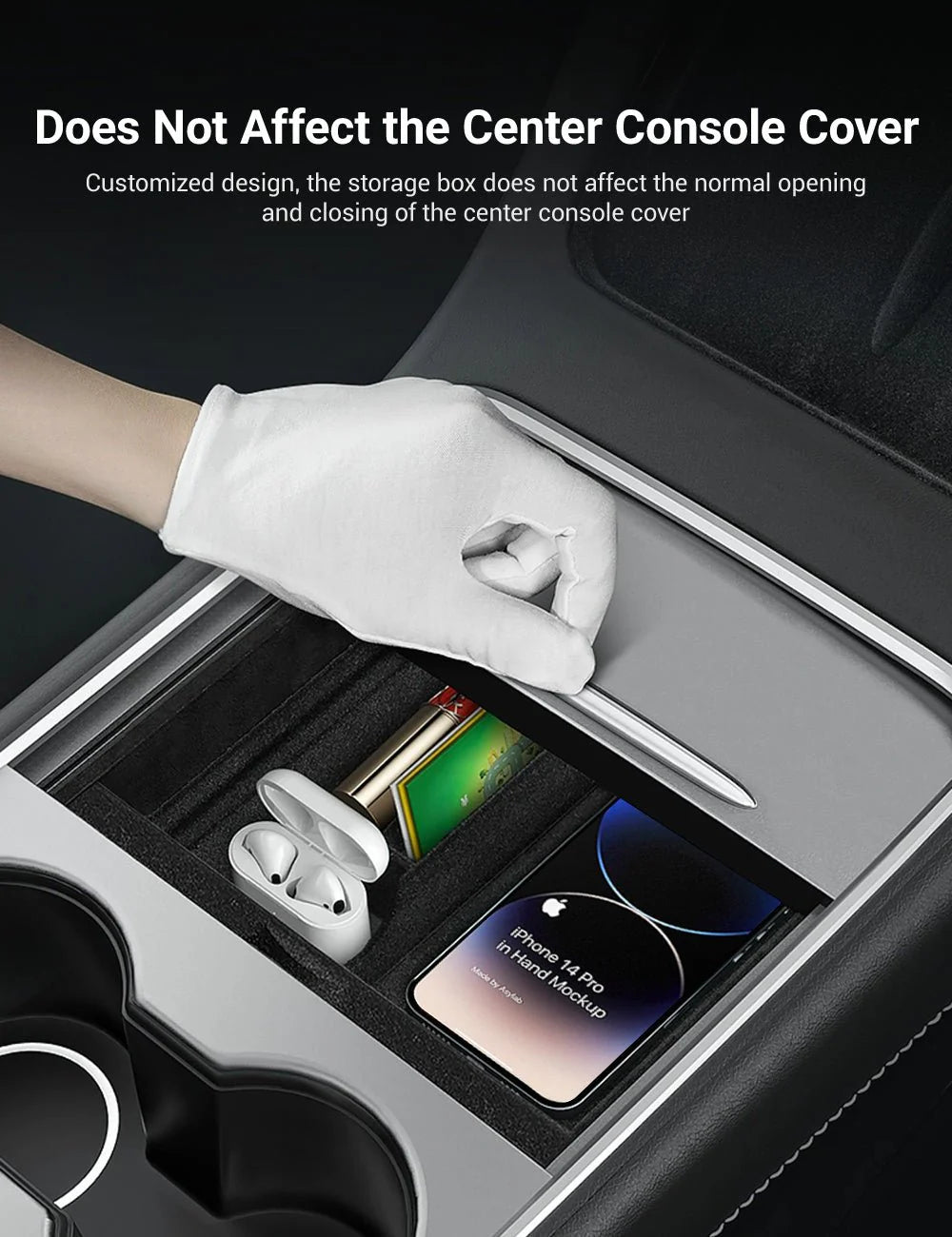 Center Front Storage Box for Model Y Juniper & Model 3 Highland | RidgeMod