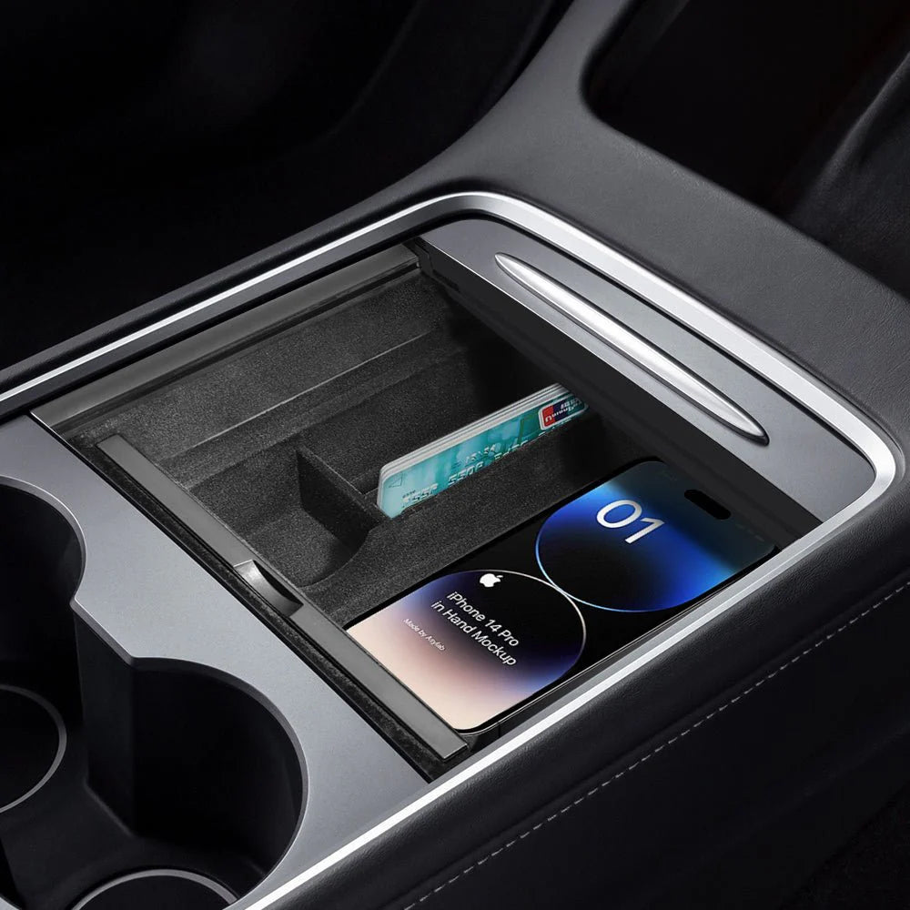 Center Front Storage Box for Model Y Juniper & Model 3 Highland | RidgeMod