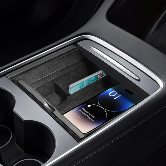 Center Front Storage Box for Model Y Juniper & Model 3 Highland | RidgeMod