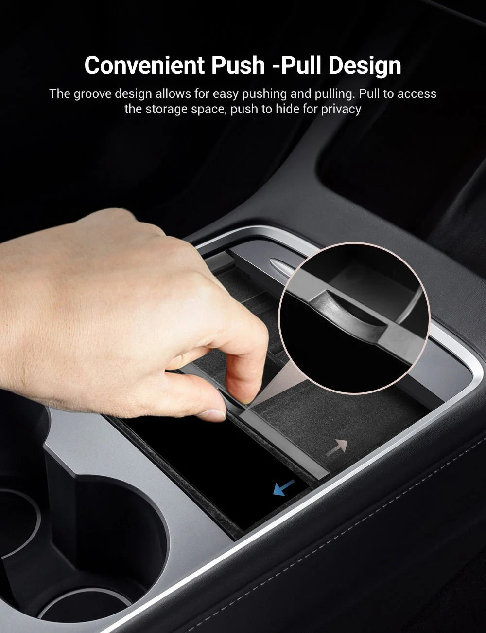 Center Front Storage Box for Model Y Juniper & Model 3 Highland | RidgeMod